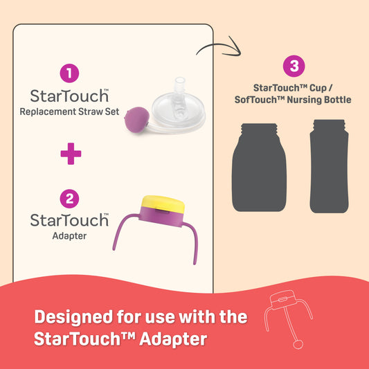 StarTouch™ Replacement Straw Set - Berry Blast