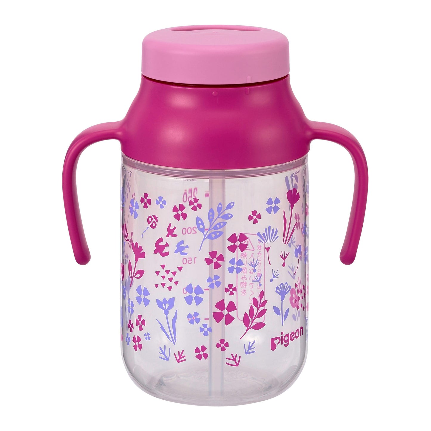Kurutto Straw Bottle Flower 330ml