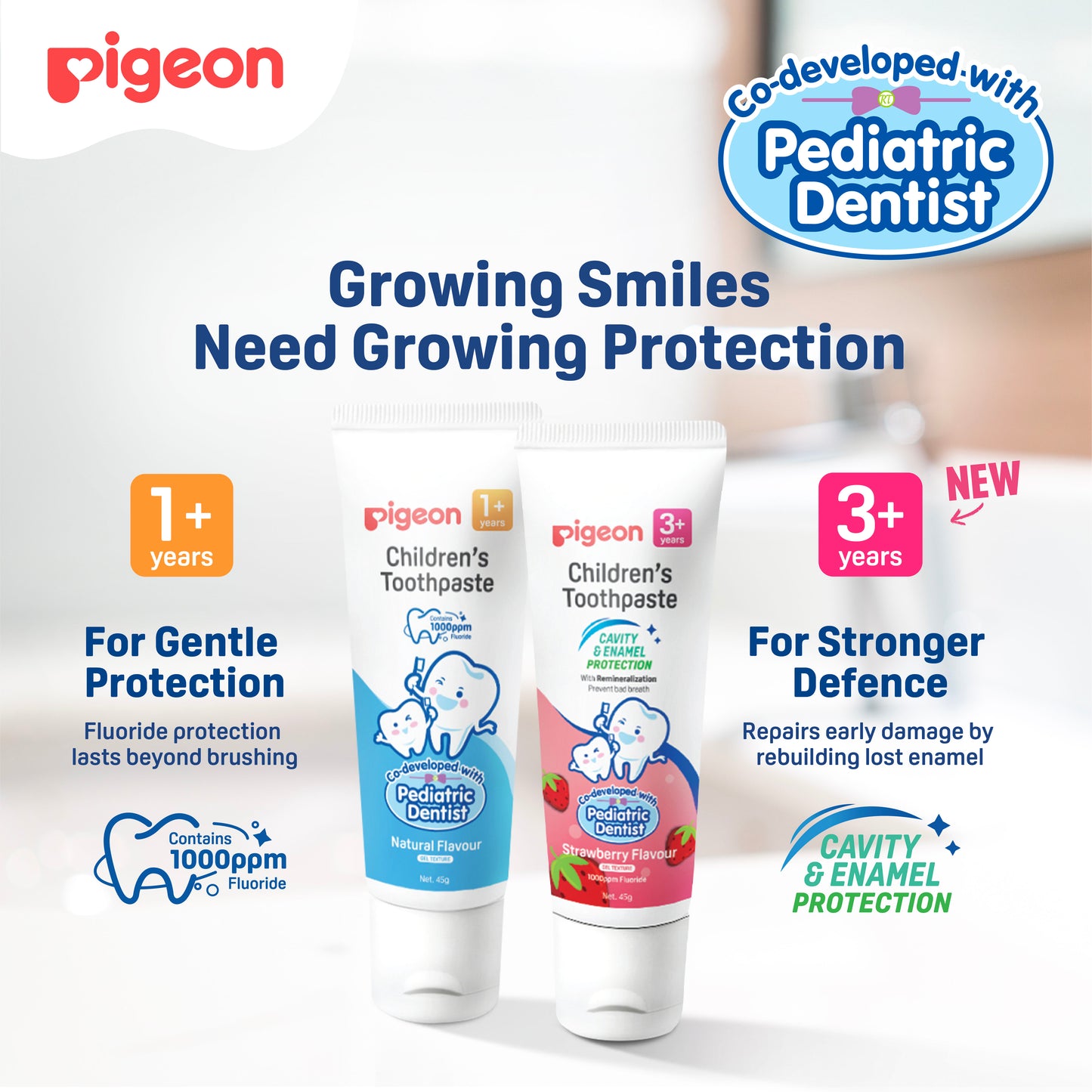 Children's Toothpaste For 1+Years - Natural Flavour