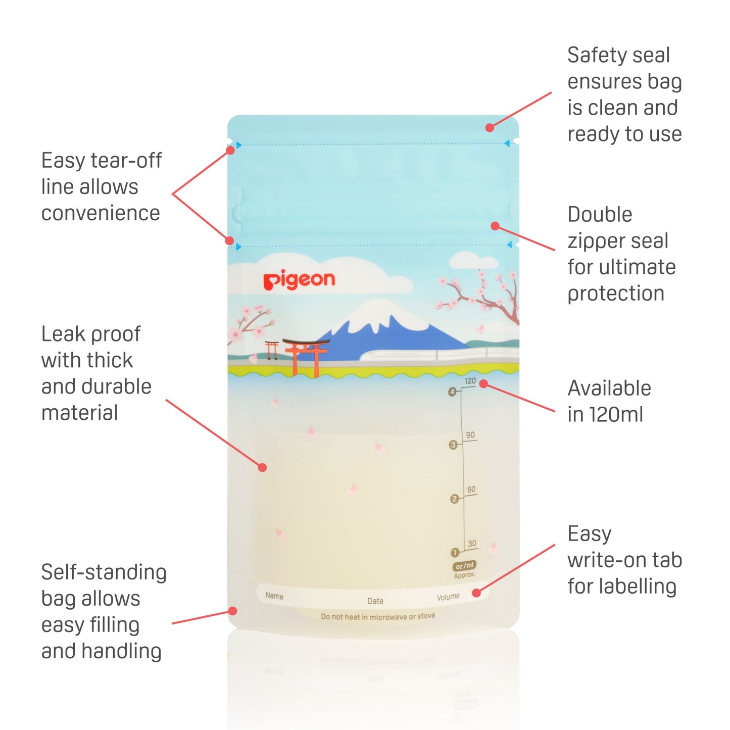 Breastmilk Storage Bags Holidays 120ml