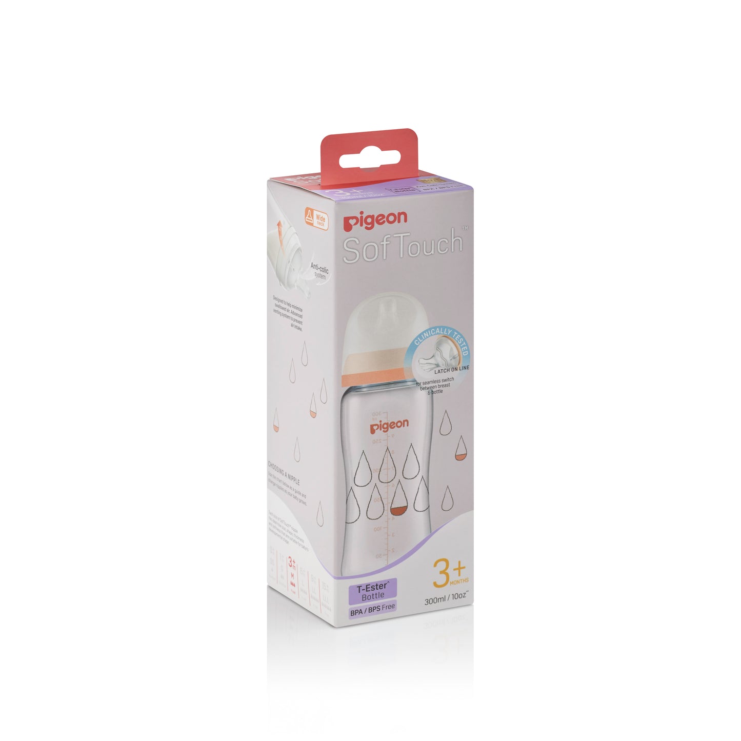 SofTouch™ T-Ester Nursing Bottle - Dewdrop 300ml