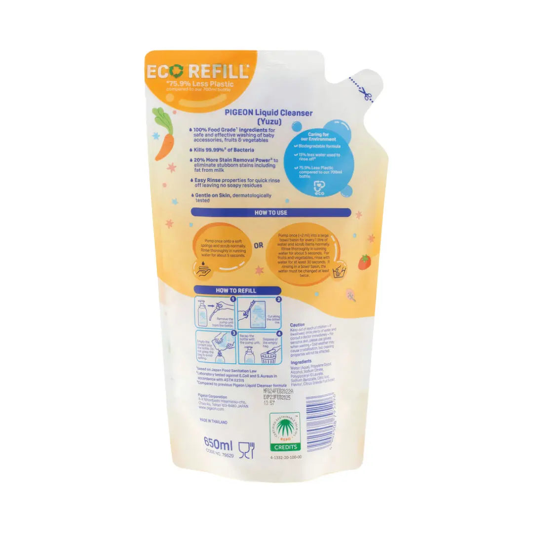 Liquid Cleanser Yuzu Refill 650ml