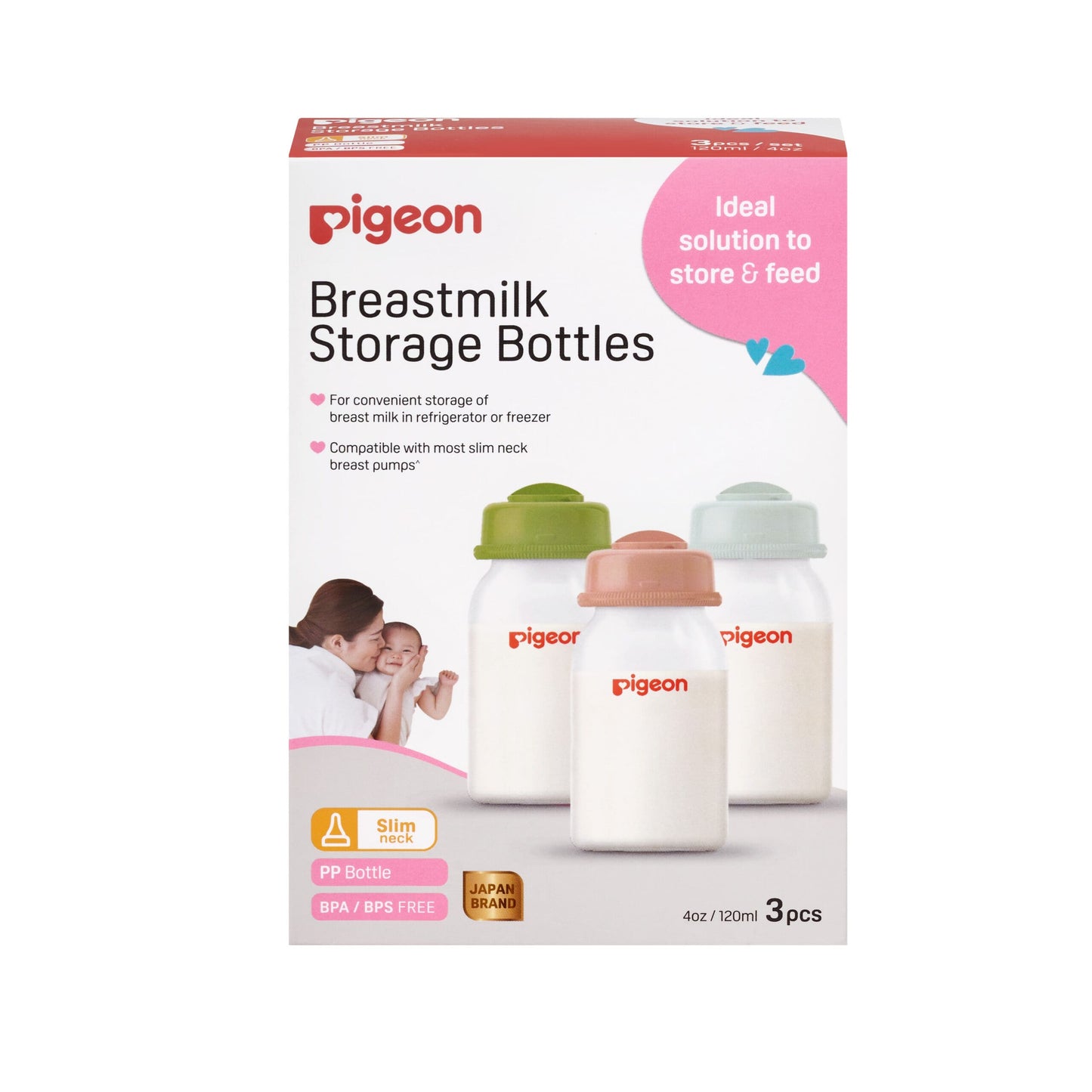 Breastmilk Storage Bottle 120ml (3pcs)