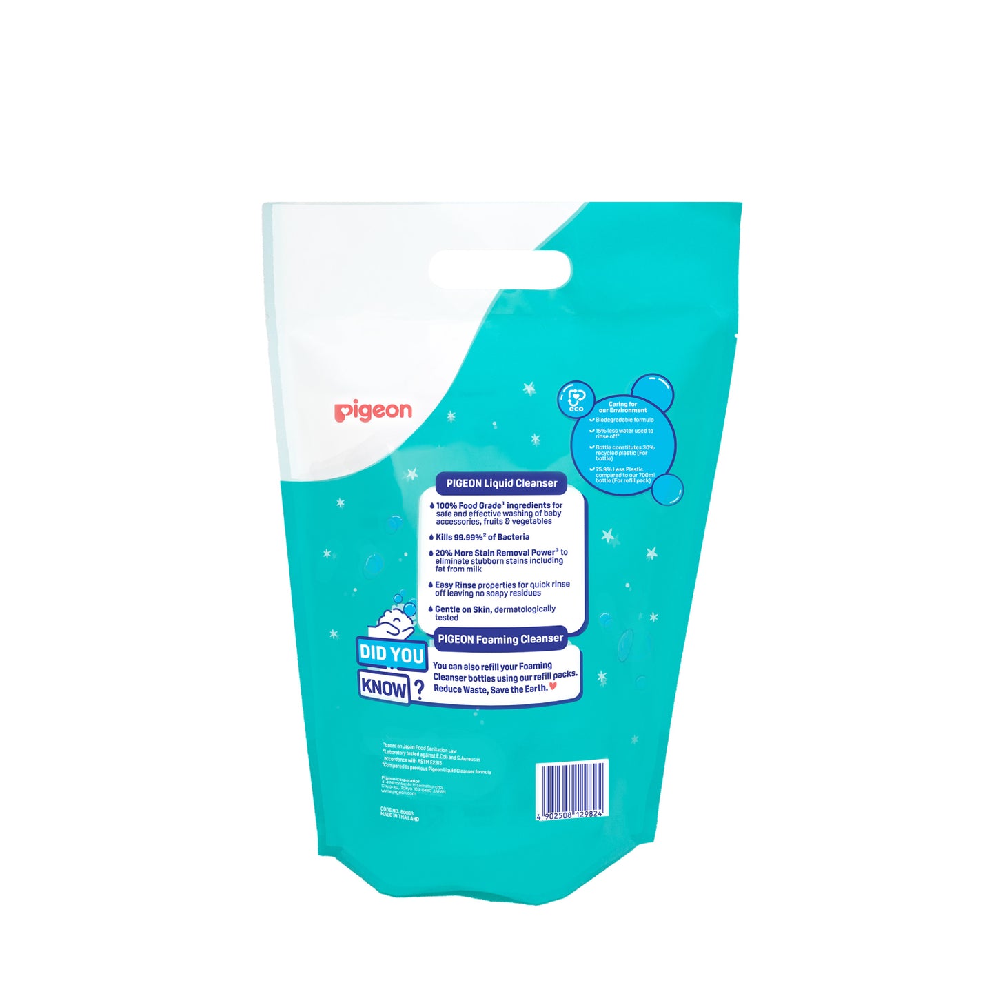 80083_Liquid Cleanser Regular_New size_650ml Refill 2in1l_EN_BACK