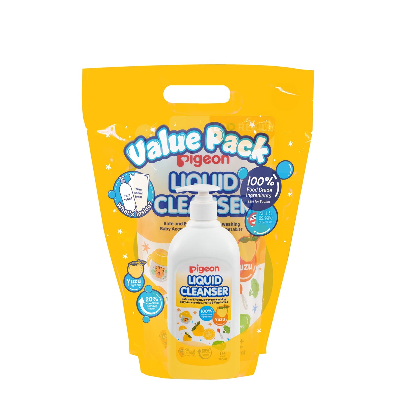 Liquid Cleanser Yuzu 700ml + 650ml(Refill)