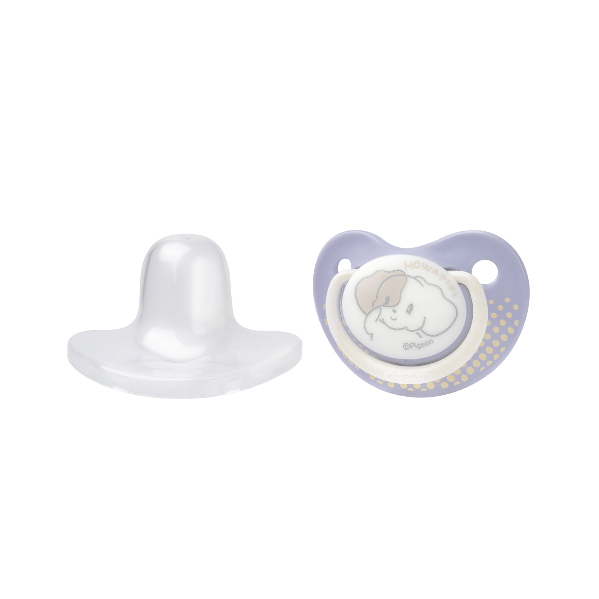Pigeon FunFriends Pacifier Howapipi Size S with Hood
