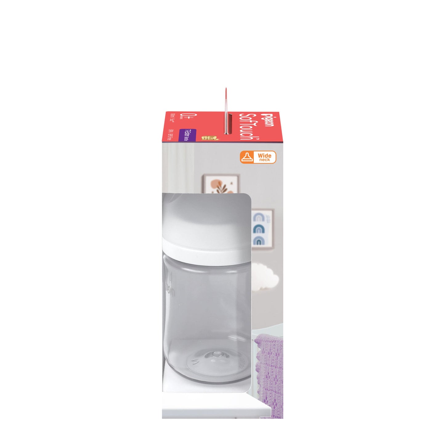 SofTouch™ BPP Nursing Bottle T-Ester 160ml Logo