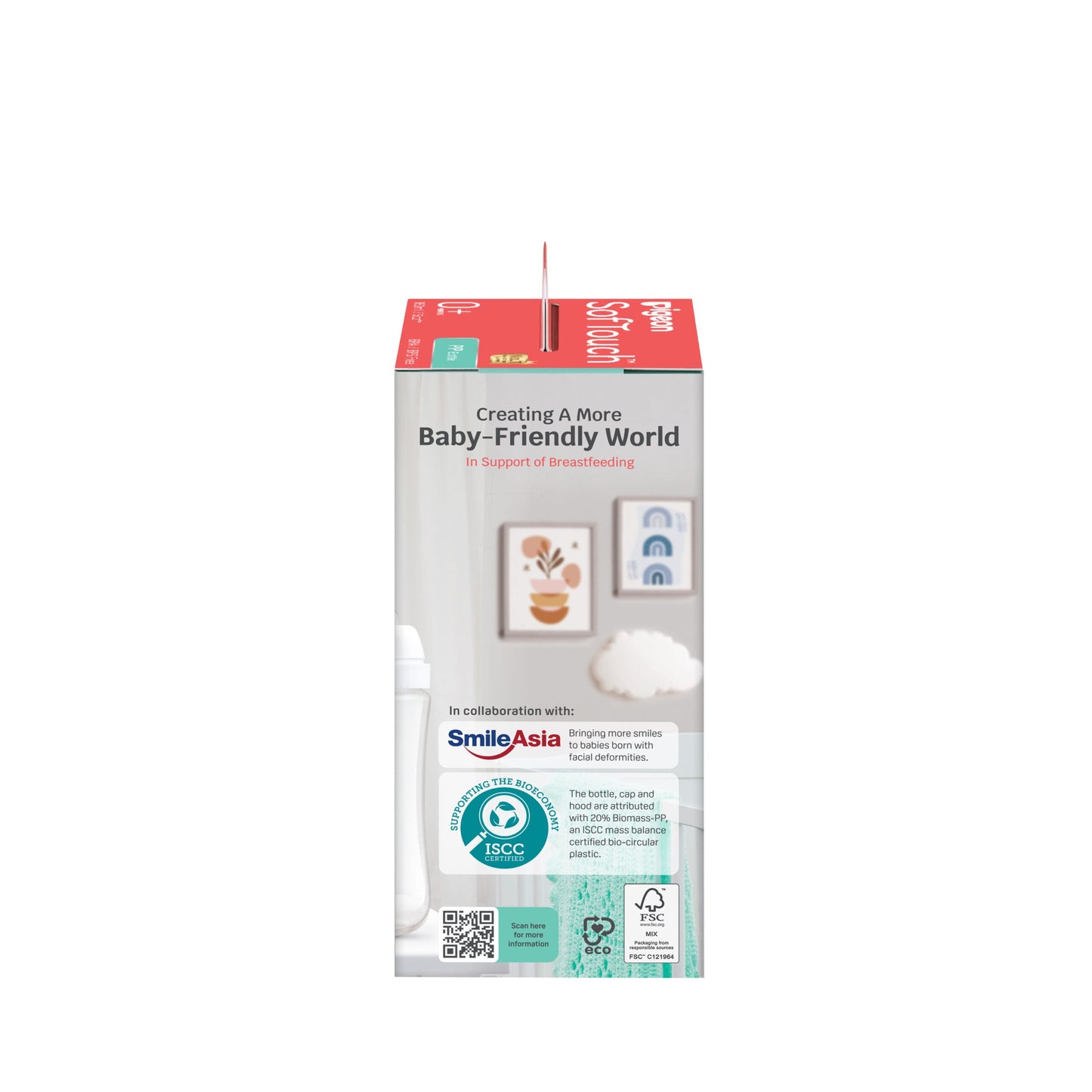 SofTouch™ BPP Nursing Bottle PP 160ml Logo