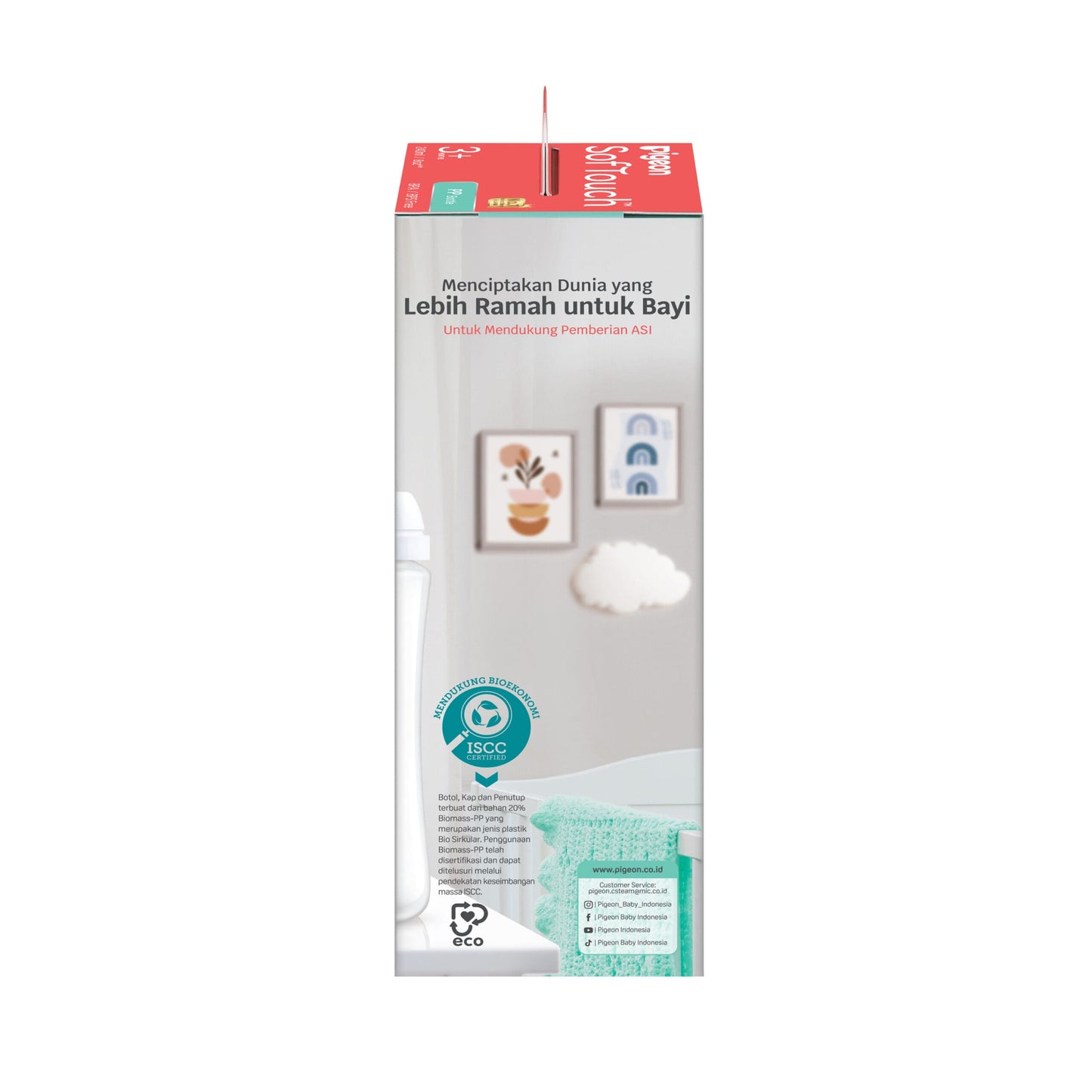 SofTouch™ BPP Nursing Bottle PP 240ml Logo Twin Pack