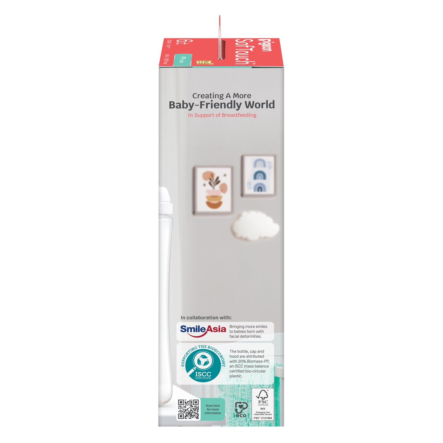 SofTouch™ BPP Nursing Bottle PP 330ml Logo