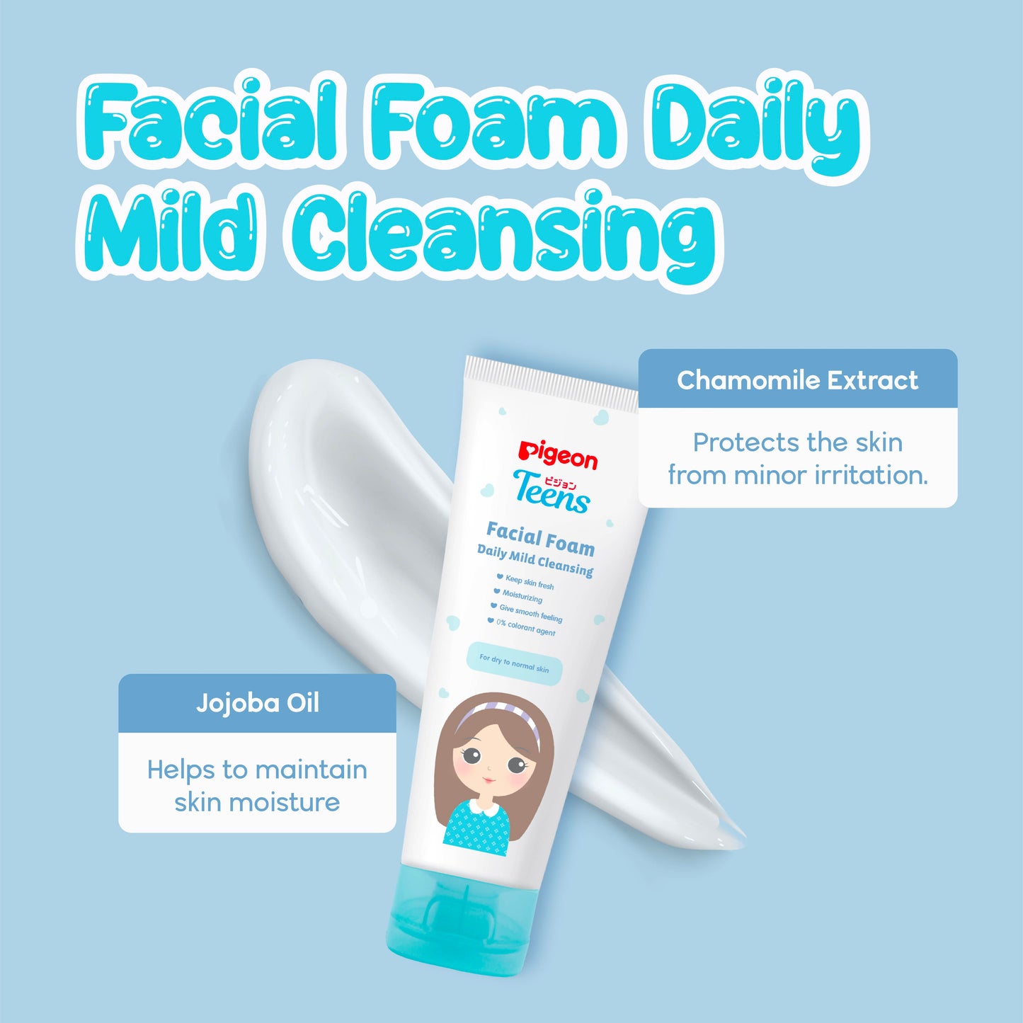 Pigeon Teens Facial Foam - Daily Mild Cleansing 100g