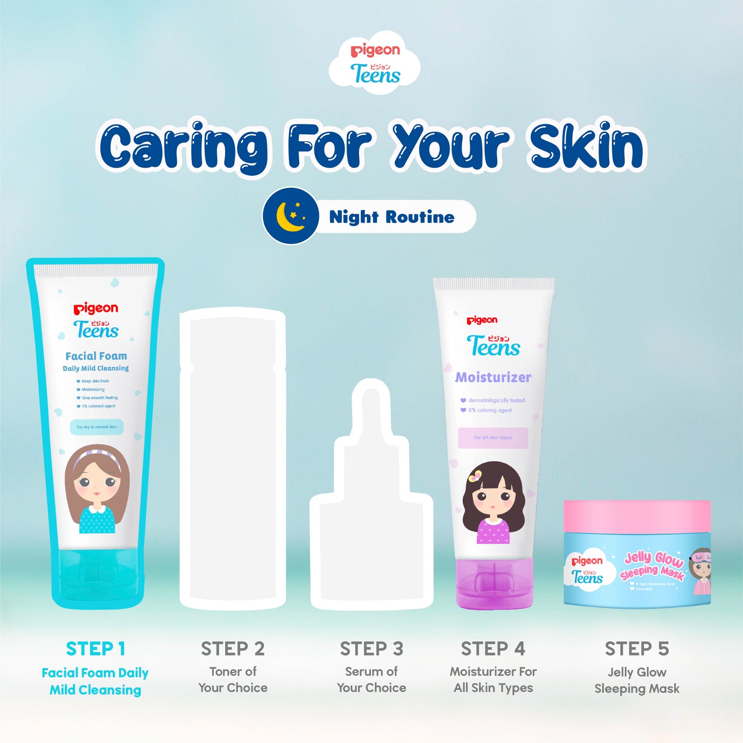 Pigeon Teens Facial Foam - Daily Mild Cleansing 100g