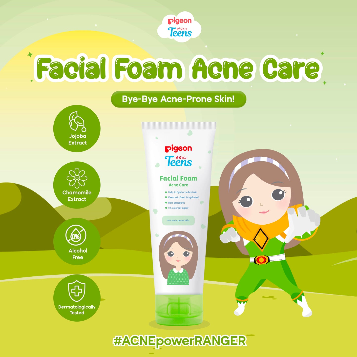 Pigeon Teens Facial Foam - Acne Care 100g