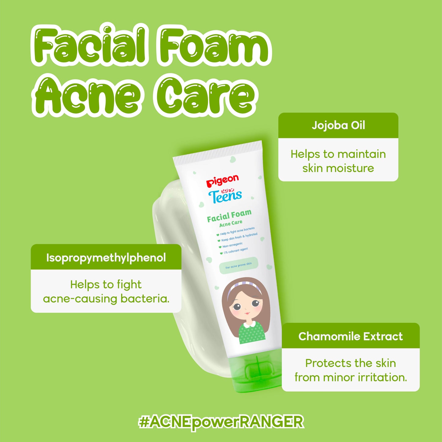 Pigeon Teens Facial Foam - Acne Care 100g