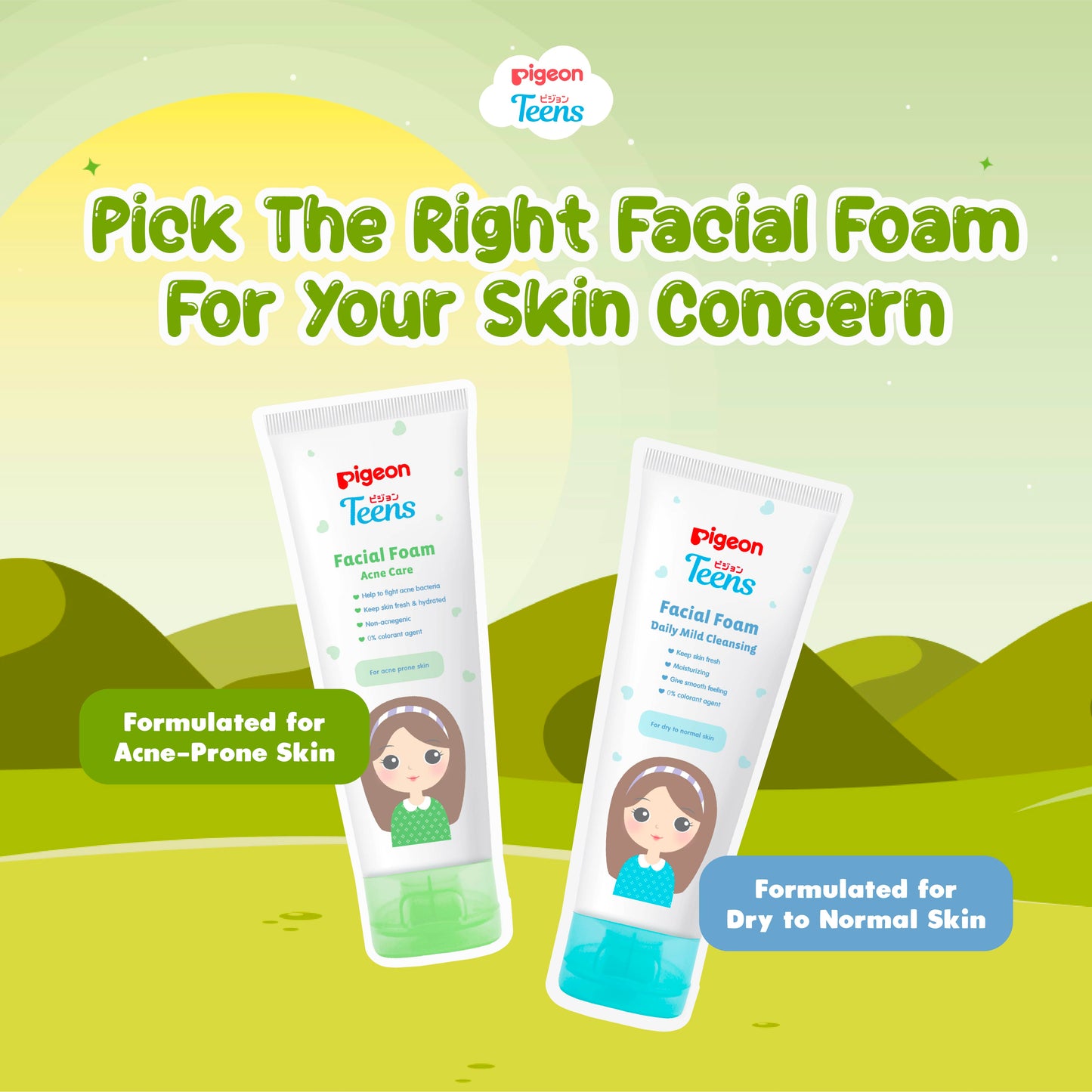 Pigeon Teens Facial Foam - Acne Care 100g