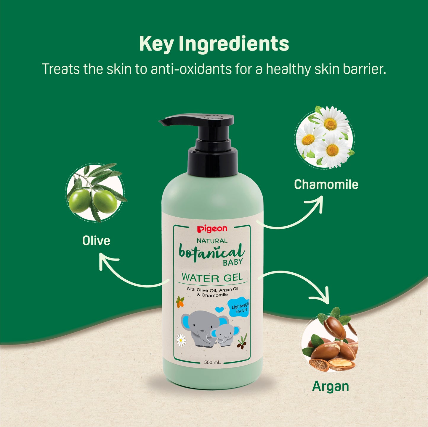 Natural Botanical Baby Water Gel 500ml