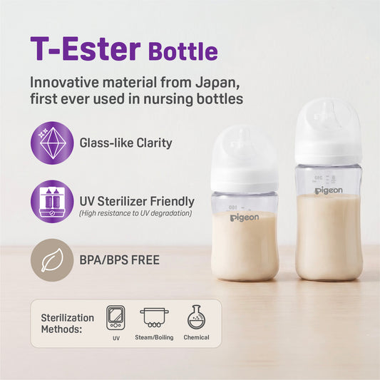 SofTouch™ BPP 2-Step Straw Bottle Set T-ester 240ml Ocean