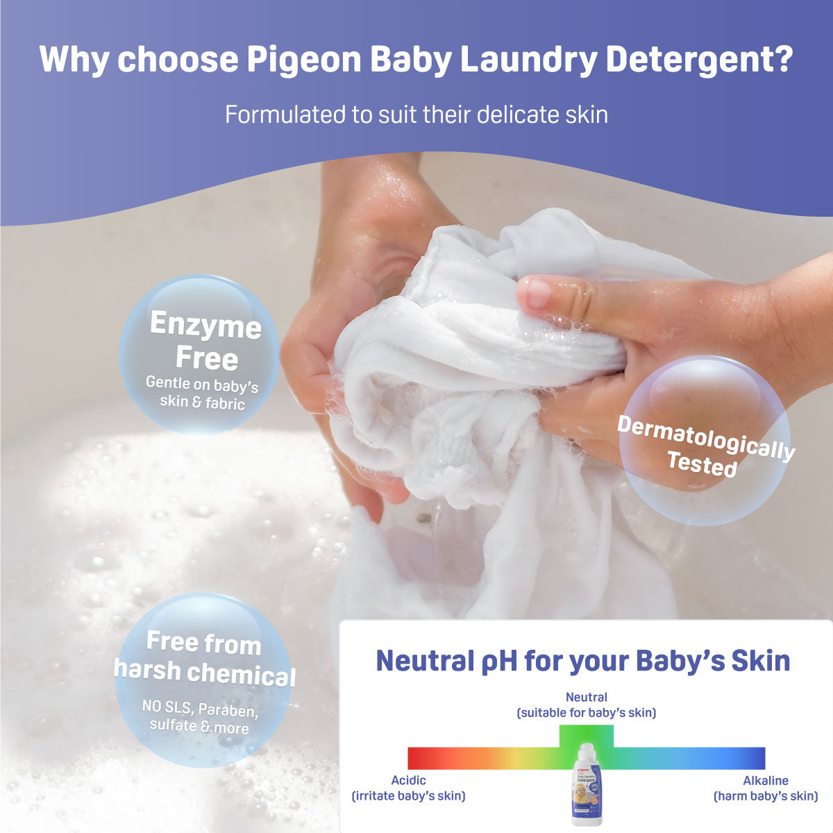 Why choose Pigeon Baby Laundry Detergent