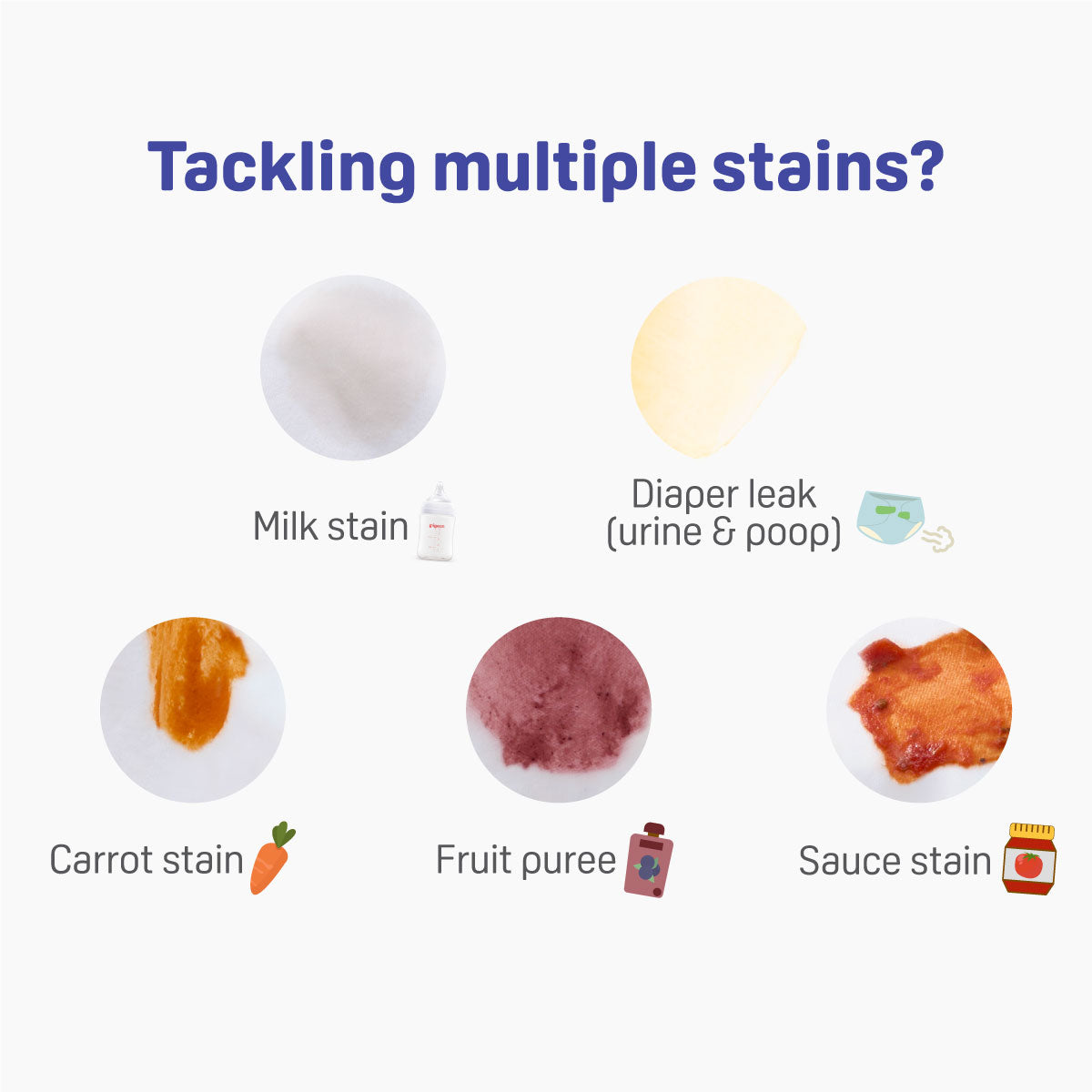 Common baby laundry stains
