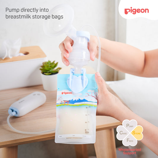 Breast milk storage clip