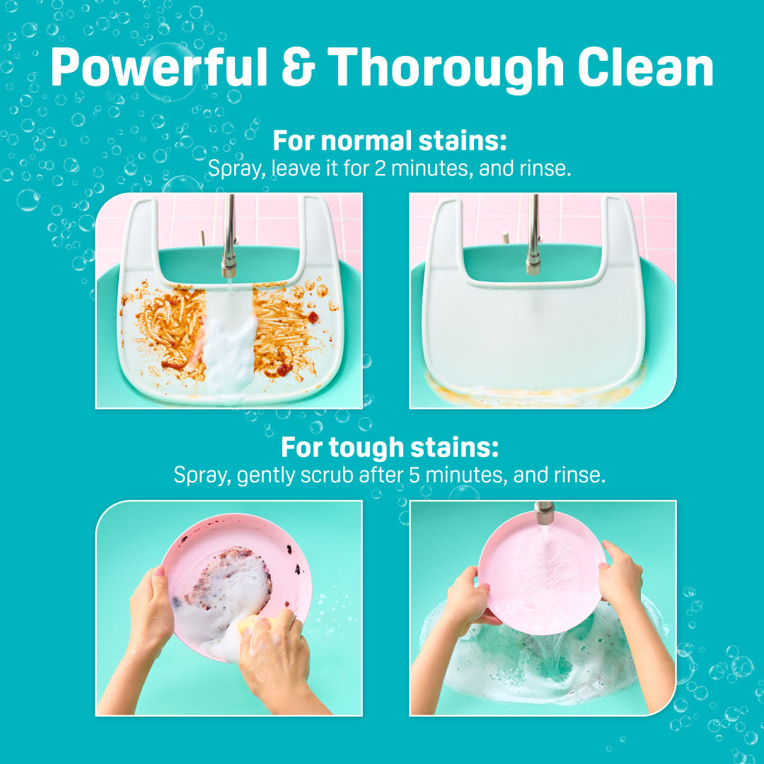 Different stains for Pigeon Cleansing Foam Spray