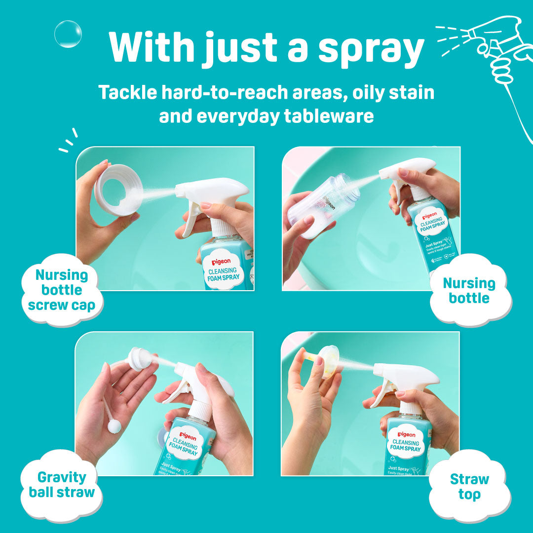 Tools the Cleansing Foam Spray can be used on