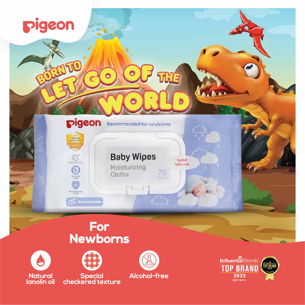 Baby Wipes Moisturizing Cloths 70 sheets 3 in 1 bundle