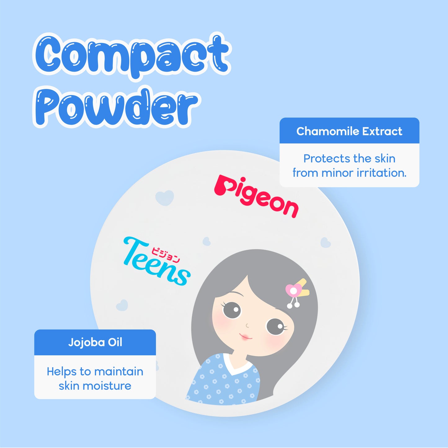 Pigeon Teens Compact Powder + UV Protection 14g