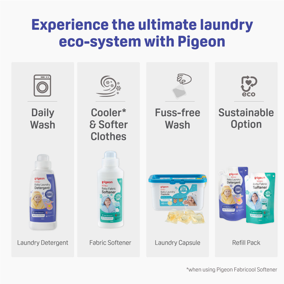 Pigeon Baby Laundry Range