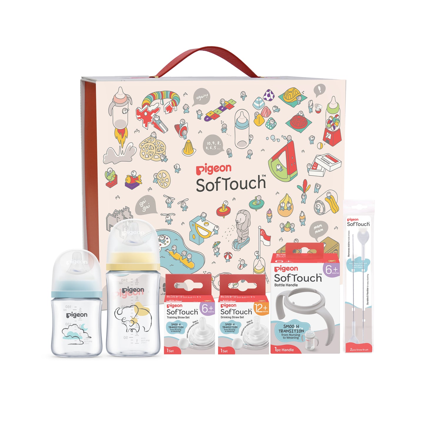 Pigeon SofTouch™ Nursing to Weaning Gift Set (SG Edition)
