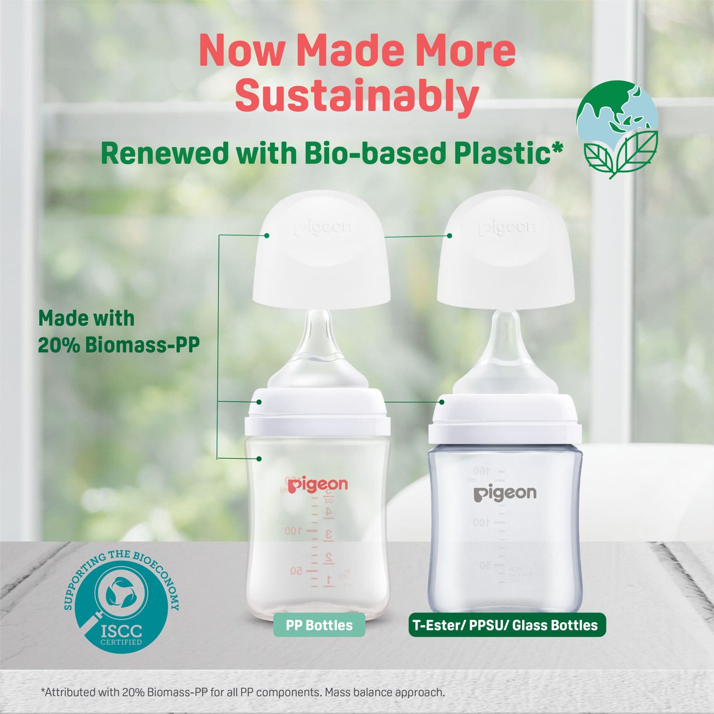 SofTouch™ Nursing Bottle made more sustainability ISCC