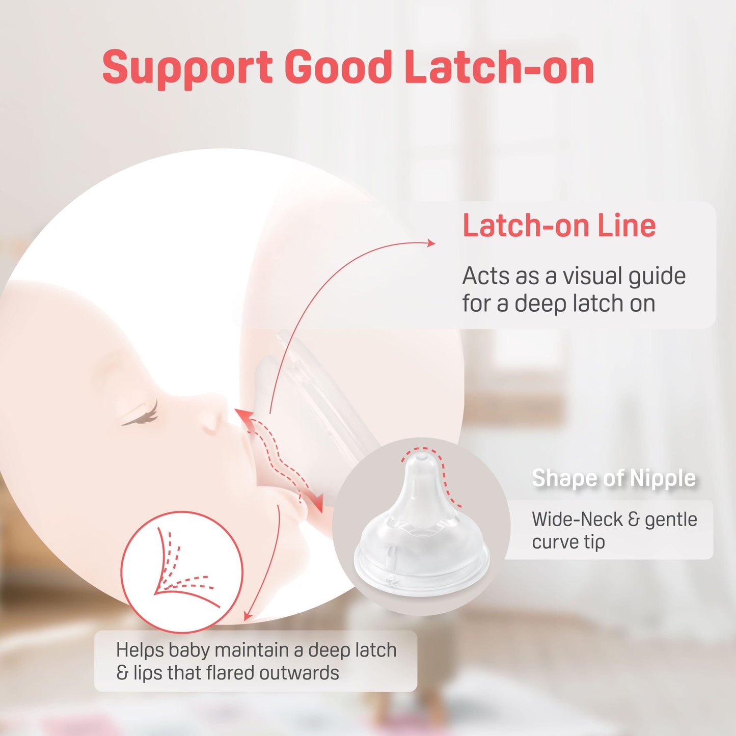 SofTouch™ Nursing Bottle_supporting a good latch on