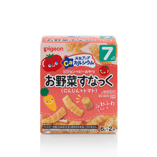 Pigeon Baby Snack Carrot and Tomato (2 Packs x 6g)