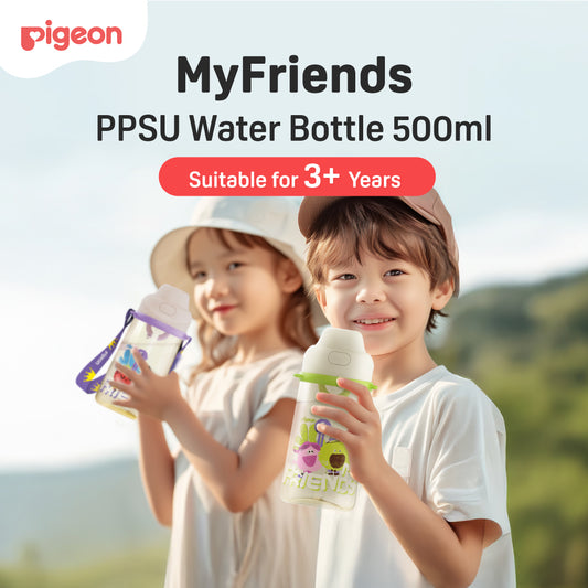 Pigeon MyFriends PPSU Water Bottle Green 500ml