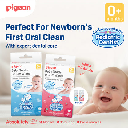 Pigeon Baby Tooth & Gum Wipes Natural 20S