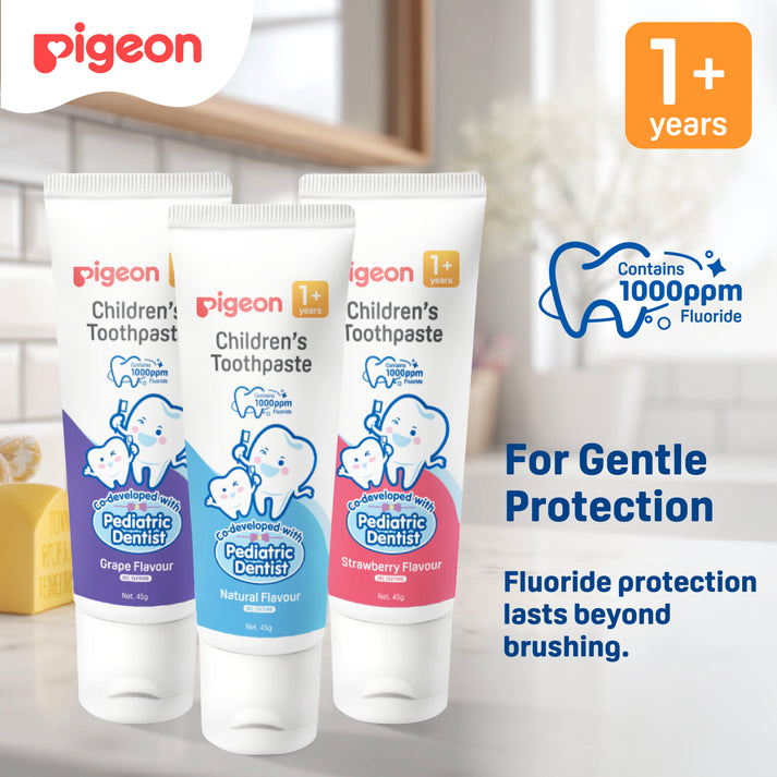 Children's Toothpaste (1 Year+, Grape Flavour) | Pigeon Singapore