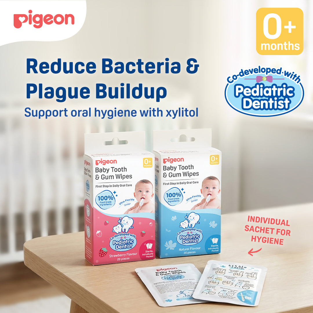 Pigeon Baby Tooth & Gum Wipes Natural 20S