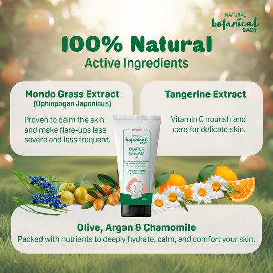 Natural Botanical Baby Diaper Cream 50ml