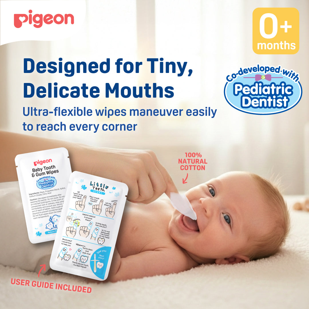 Pigeon Baby Tooth & Gum Wipes Natural 20S