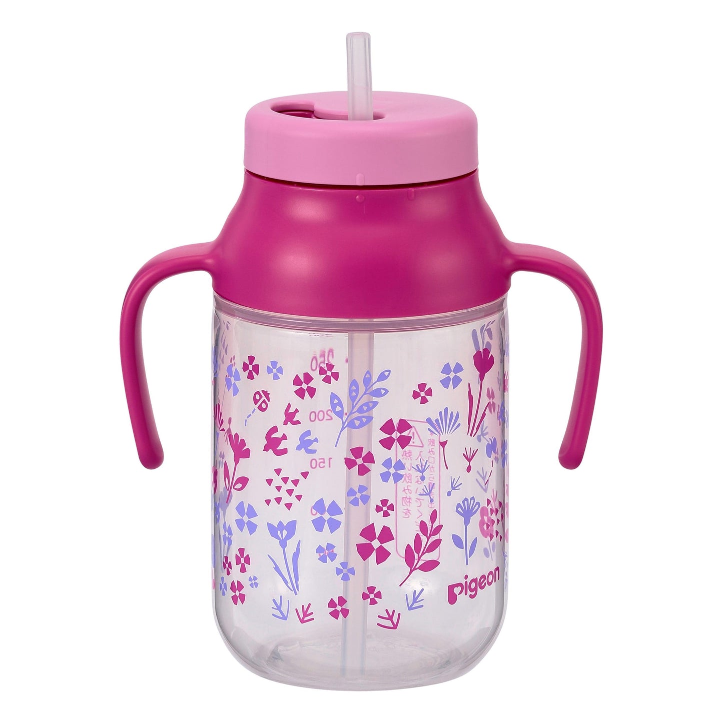Kurutto Straw Bottle Flower 330ml