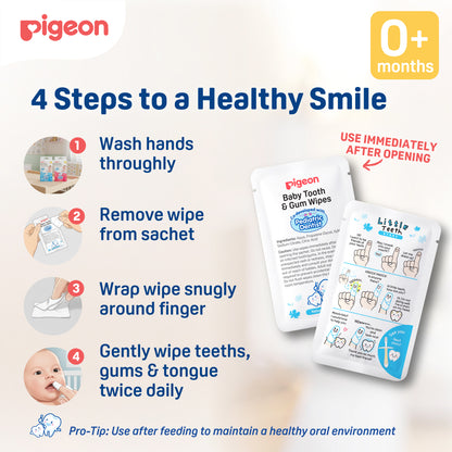 Pigeon Baby Tooth & Gum Wipes Natural 20S