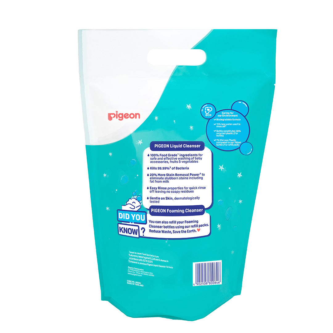 Pigeon Liquid Cleanser Bundle [700ml (Foam) + 650ml(Refill)]