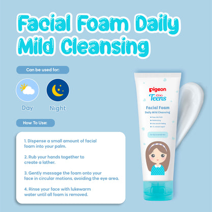 Pigeon Teens Facial Foam - Daily Mild Cleansing 100g
