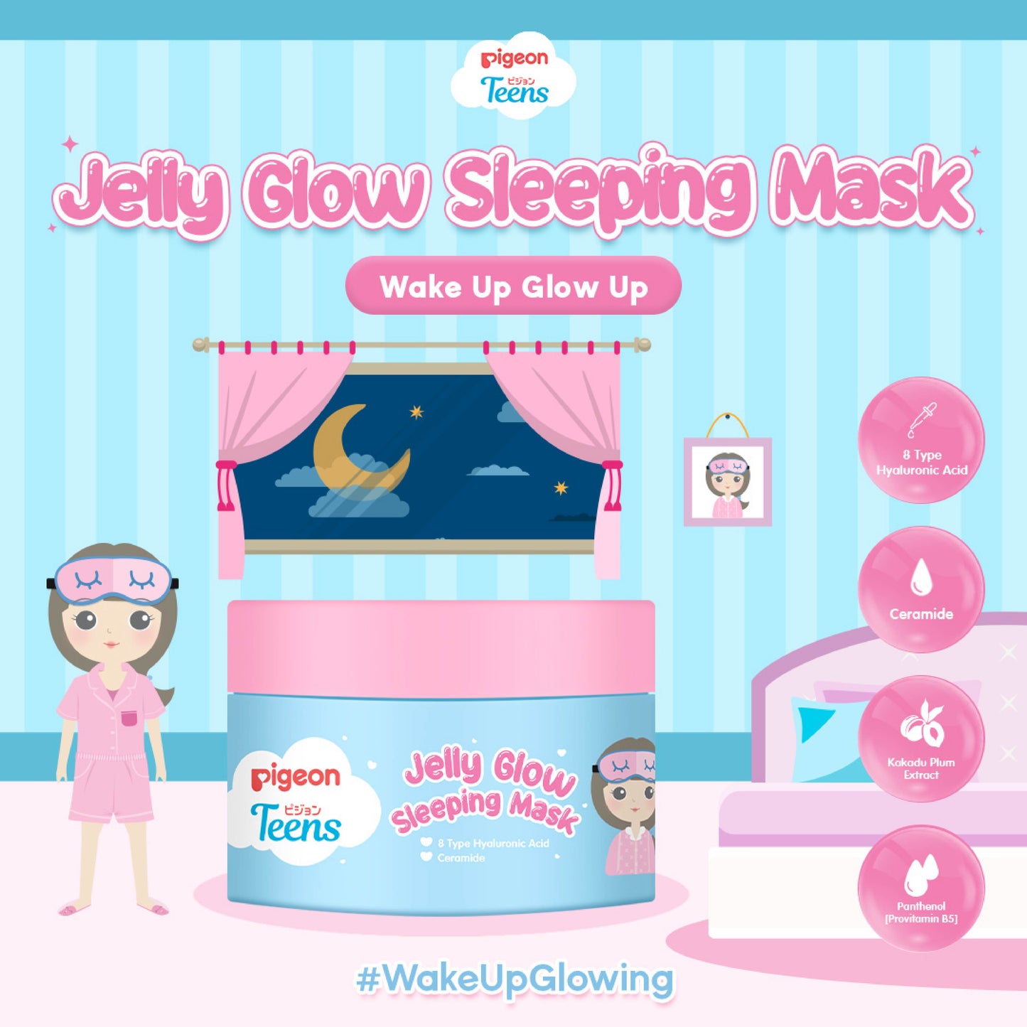 Pigeon Teens Jelly Glow Sleeping Mask 30g