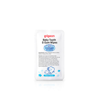 Pigeon Baby Tooth & Gum Wipes Natural 20S