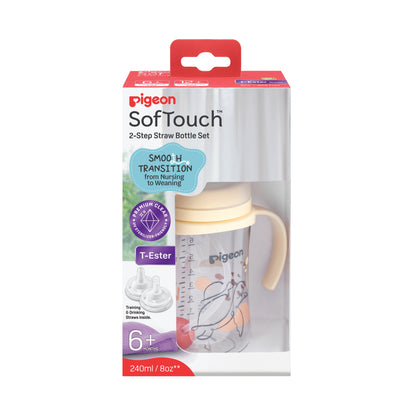 SofTouch™ BPP 2-Step Straw Bottle Set T-ester 240ml Ocean