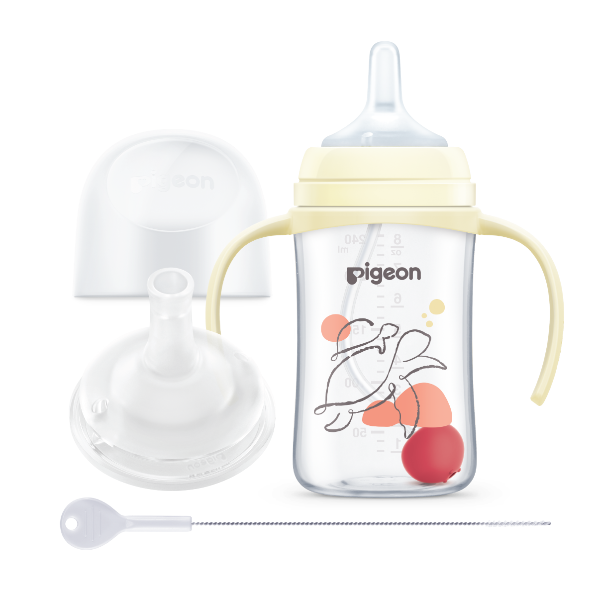 SofTouch™ BPP 2-Step Straw Bottle Set T-ester 240ml Ocean