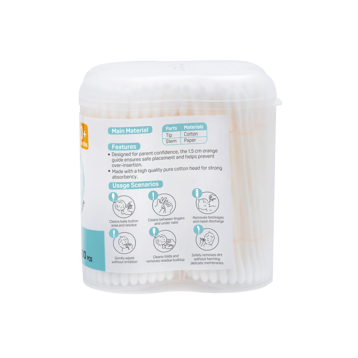 Cotton Swab 4 Tip Designs 400pcs