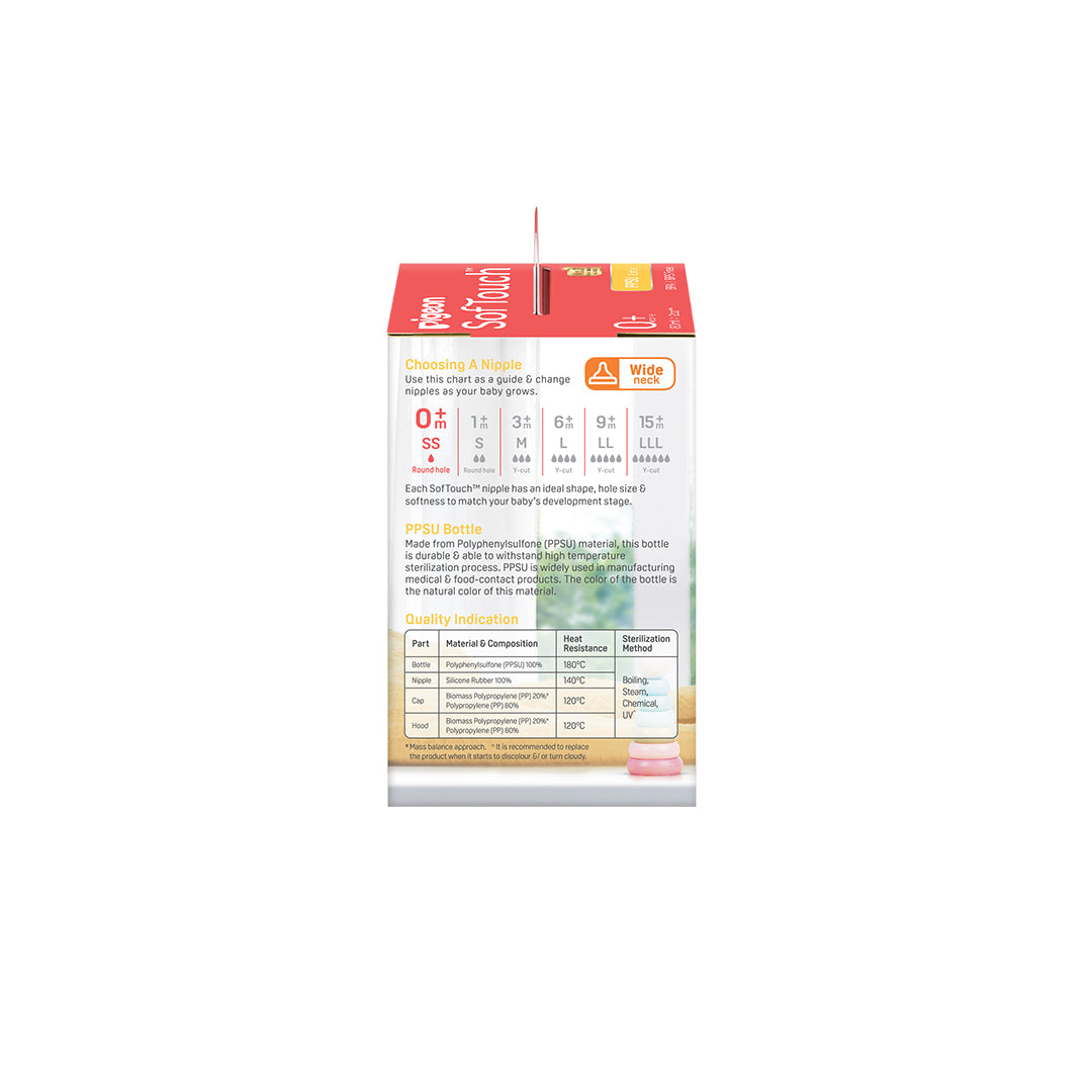 SofTouch™ BPP Nursing Bottle PPSU 80ml Logo