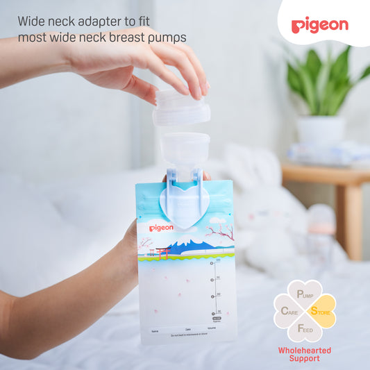 Breast milk storage clip